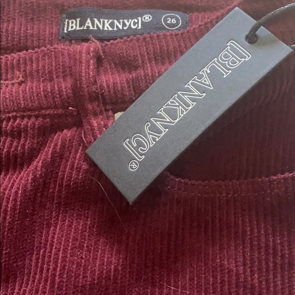 Blank NYC Mini A Line Merlot Corduroy Skirt 26 - Picture 4 of 5
